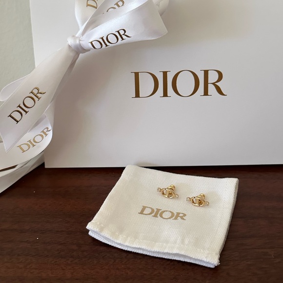 Authentic Petite CD stud earrings. - Picture 3 of 6